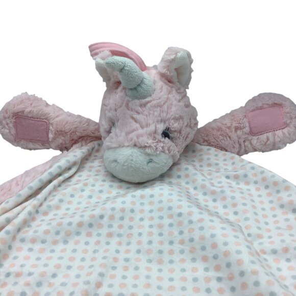 Aurora World Ebba Pink Unicorn Plush Security Blanket Lovey 29” ARIA Luvster - Picture 7 of 8